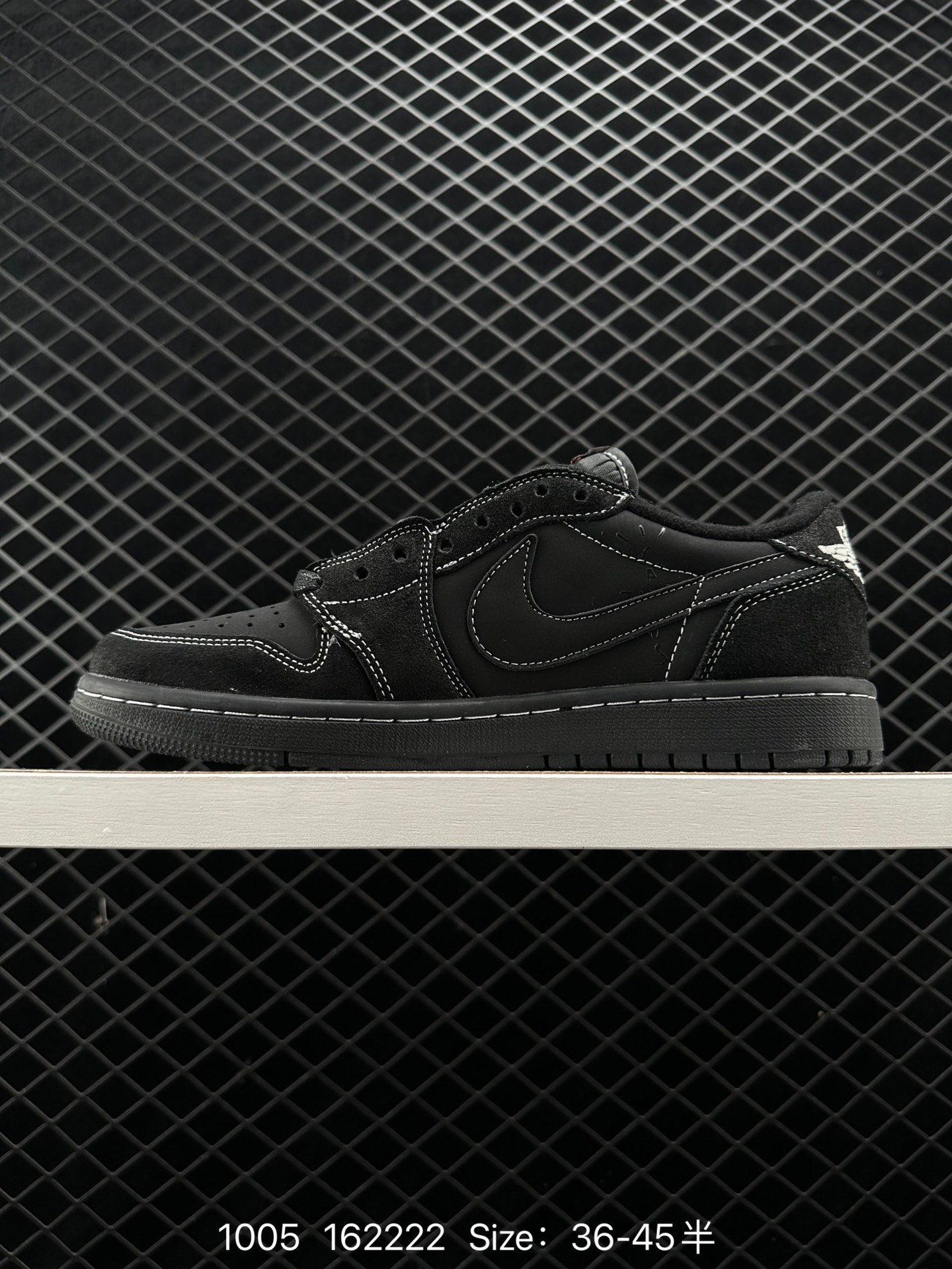 fragment design x Travis Scott x Nike Air Jordan 1 Low OG SP”Black/Green Toe“